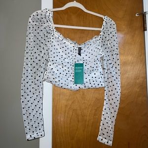 H&M Long Sleeved Cropped Top